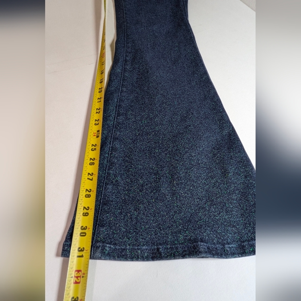 Judy Blue Feeling Glamorous Sparkle Flare Jeans Vintage 90's Y2K Hippie Sz 9/29 - Picture 16 of 16